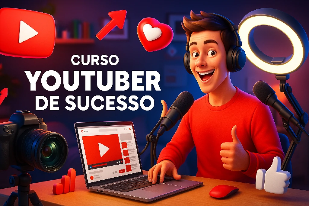 Capa do curso de YOUTUBER DE SUCESSO
