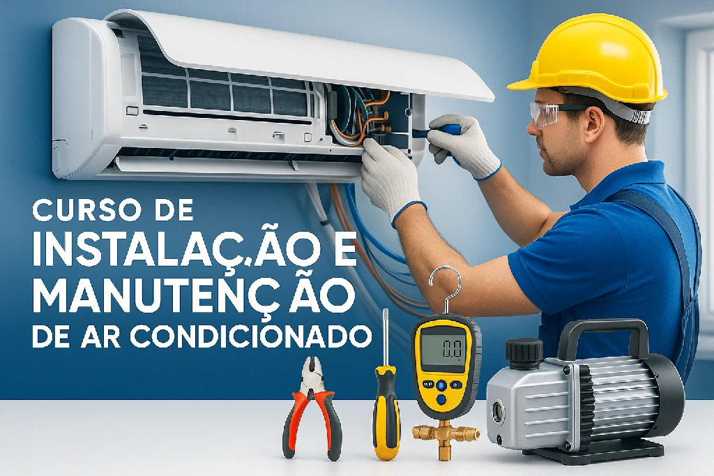 Capa do curso de INSTALAÇÃO E MANUTENÇÃO DE AR CONDICIONADO