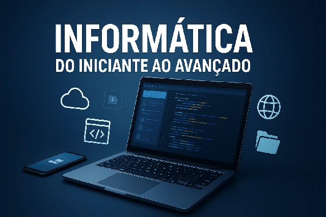 Capa do curso de INFORMÁTICA DO INICIANTE AO AVANÇADO